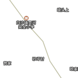 白沙镇卫星地图 - 湖南省衡阳市常宁市白沙镇,村地图