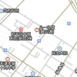 天津南市食品街景区卫星地图